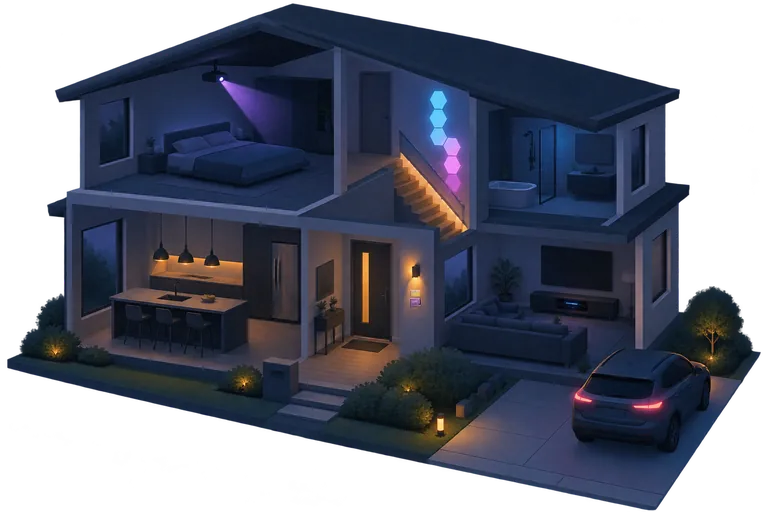 The house, every room visible